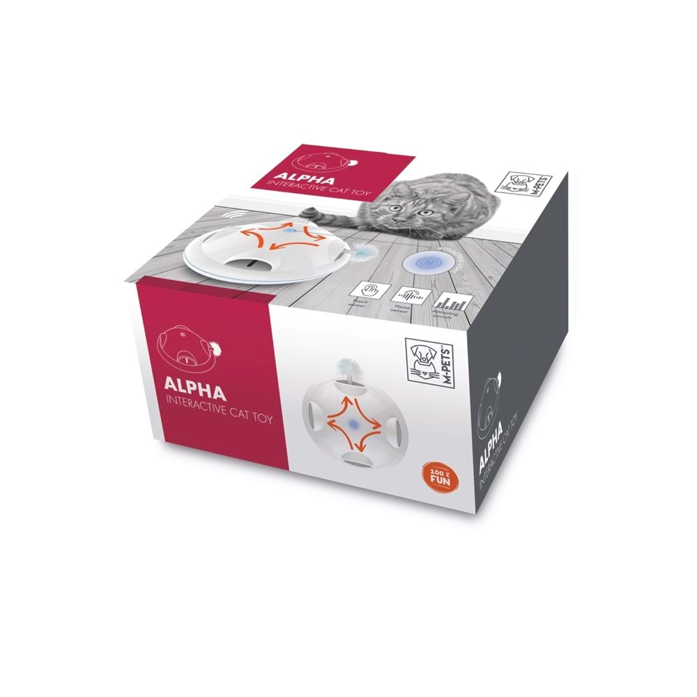 20631299 M-PETS ALPHA İNTERAKTİF KEDİ OYUNCAĞI WHİTE