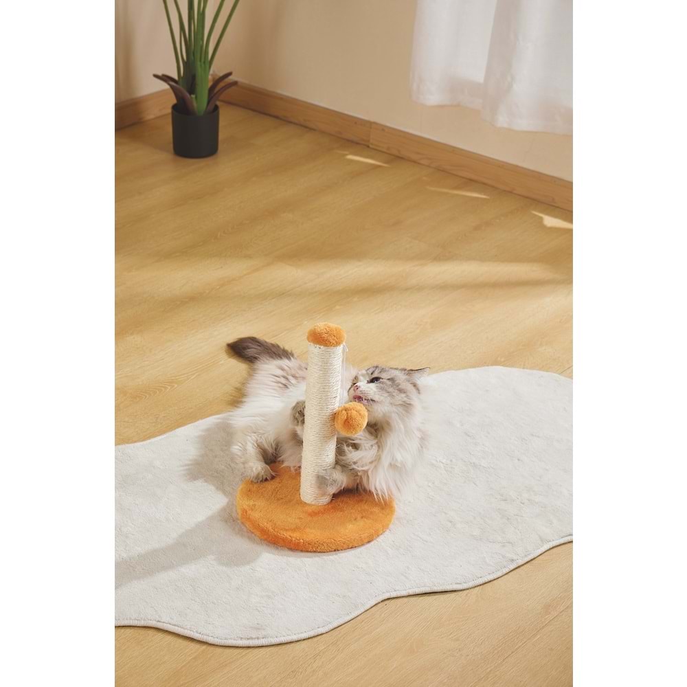 20643199 M-PETS MY FIRST KEDİ TIRMALAMA PONPONLU ORANGE