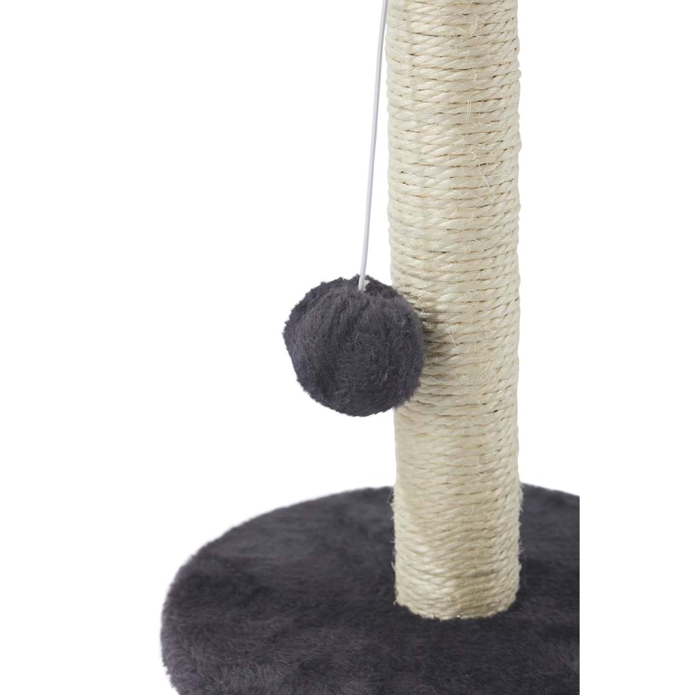 20643299 M-PETS MY FIRST KEDİ TIRMALAMA PONPONLU DARK GREY