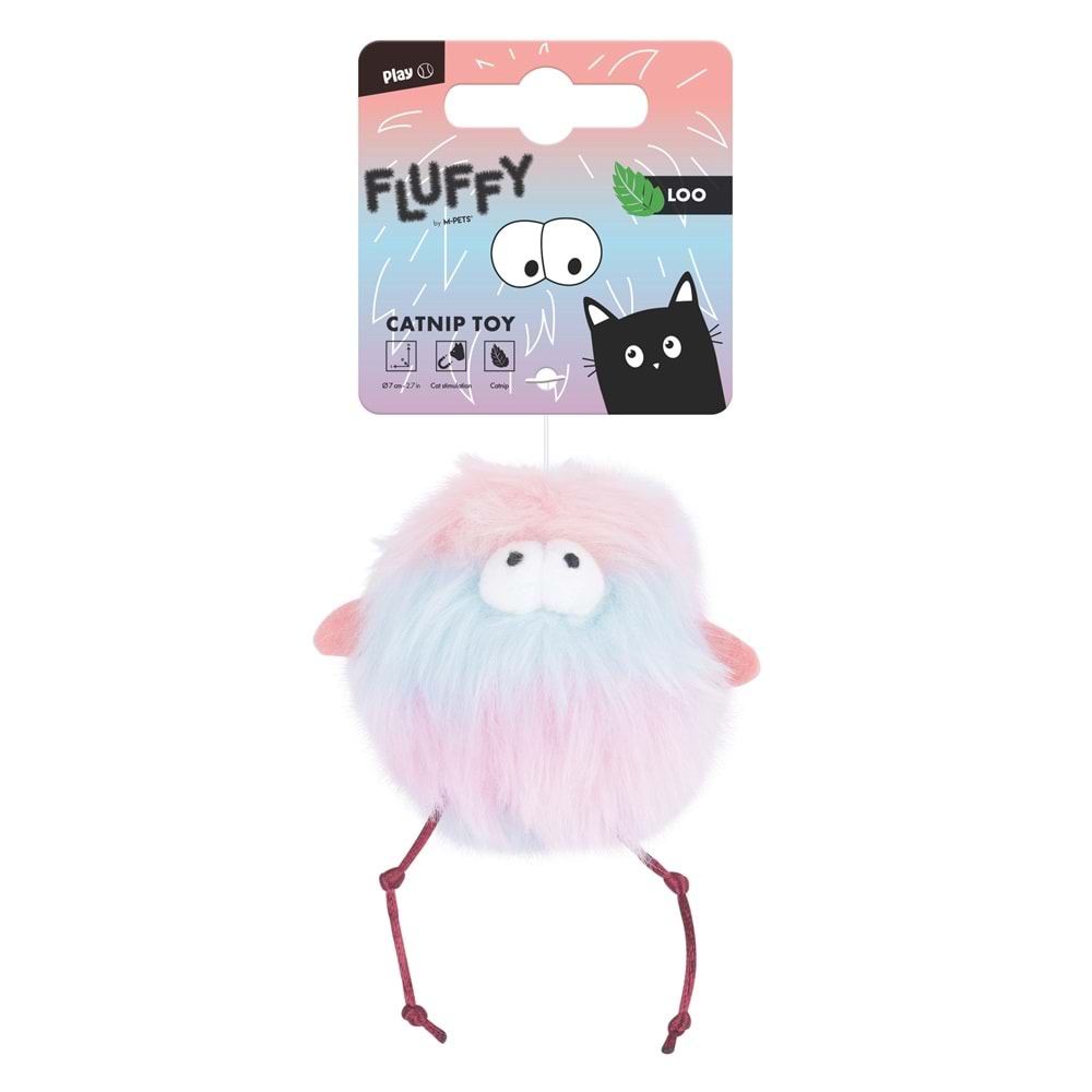20646799 M-PETS FLUFFY LOO CATNİPLİ KEDİ OYUNCAĞI MULTİCOLOR