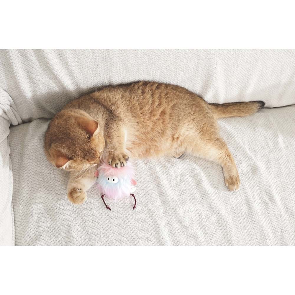 20646799 M-PETS FLUFFY LOO CATNİPLİ KEDİ OYUNCAĞI MULTİCOLOR