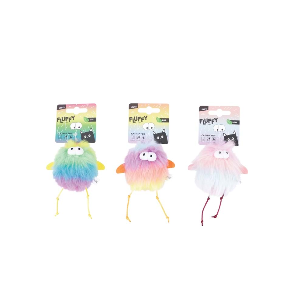 20646999 M-PETS FLUFFY BUB CATNİPLİ KEDİ OYUNCAĞI MULTİCOLOR