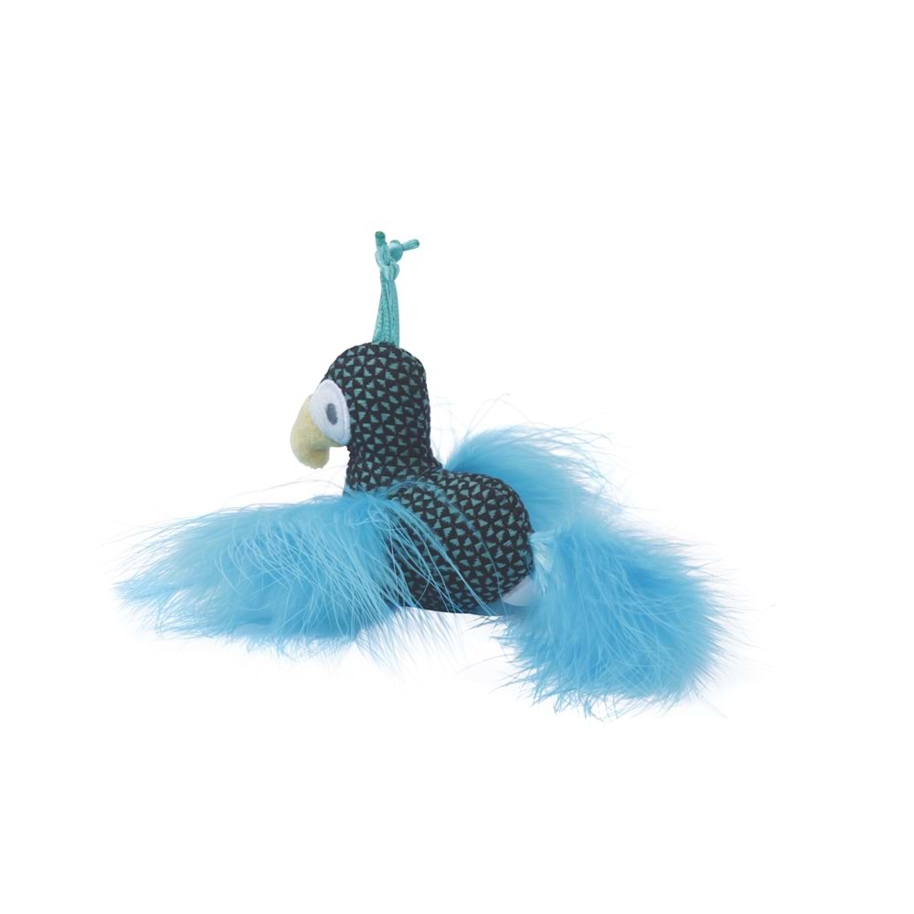 20647199 M-PETS PLUME PEAOCK CATNİPLİ KEDİ OYUNCAĞI BLUE