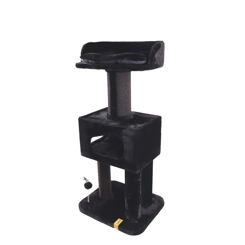 20649008 M-PETS PANTHER PREMİUM HOTEL KEDİ TIRMALAMA BLACK