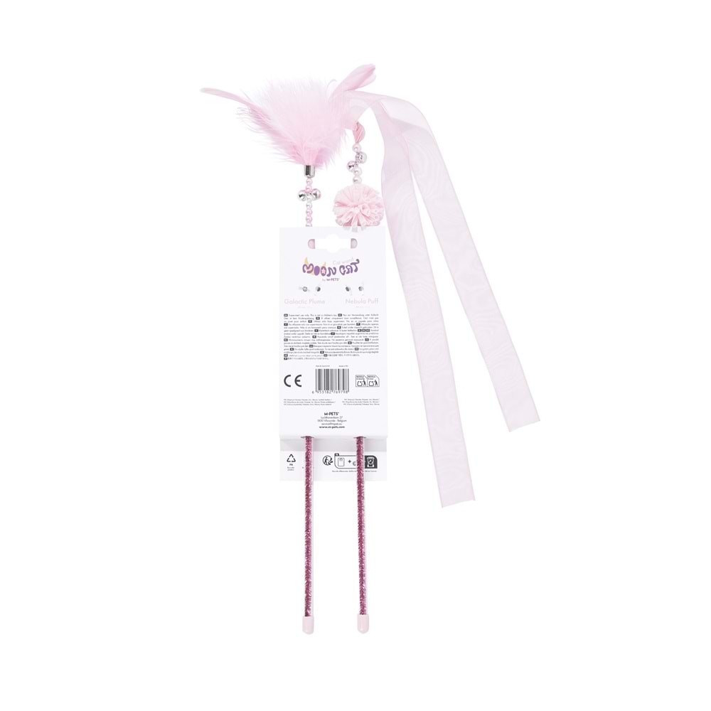 20650599 M-PETS MOONCAT KEDİ OYUNCAĞI OLTA PİNK 2Lİ SET