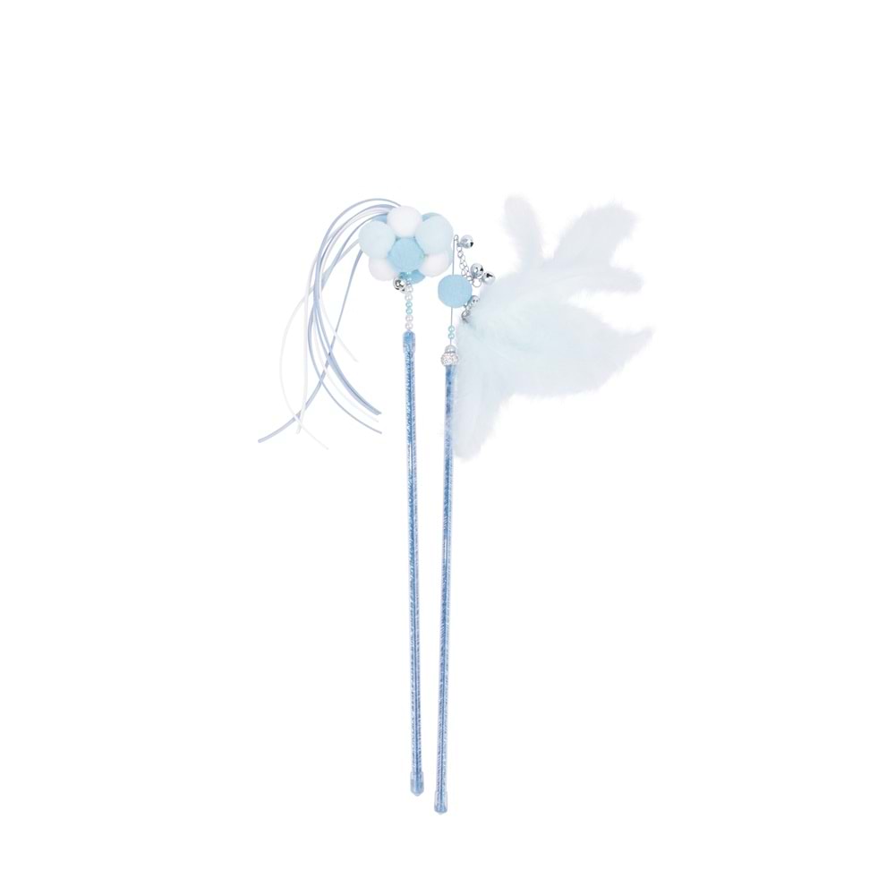 20651099 M-PETS MOONCAT KEDİ OYUNCAĞI OLTA BLUE 2Lİ SET