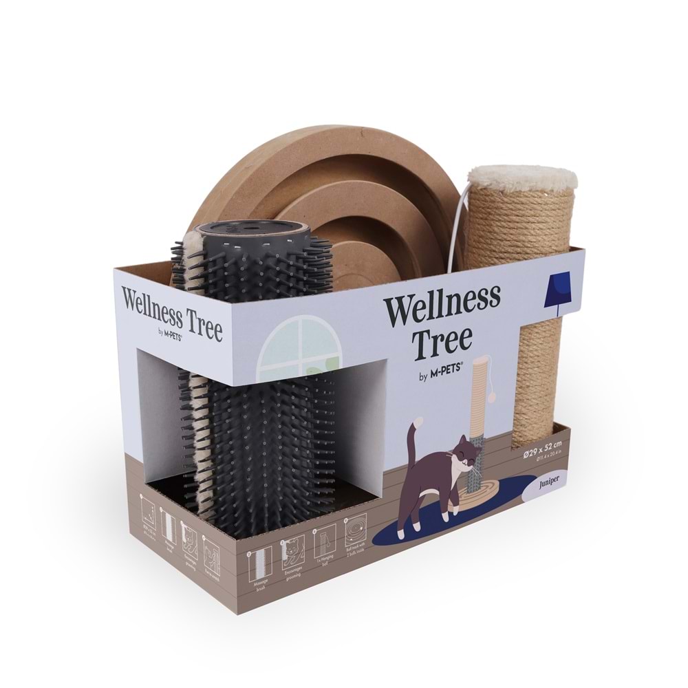 20654114 M-PETS WELLNESS KEDİ TIRMALAMA JUNİPER BROWN
