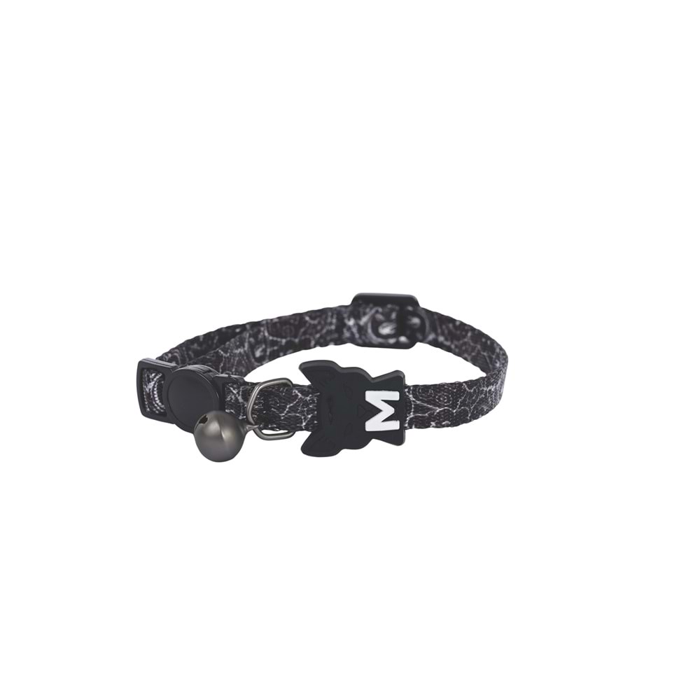 20804799 M-PETS URBAN STYLE FREESTYLE BLACK/WHİTE KEDİ BOYUN TASMASI