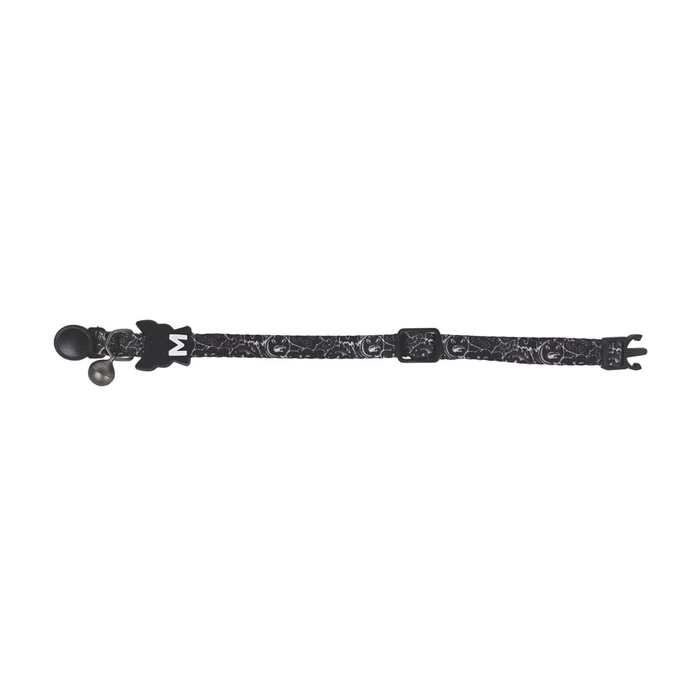 20804799 M-PETS URBAN STYLE FREESTYLE BLACK/WHİTE KEDİ BOYUN TASMASI