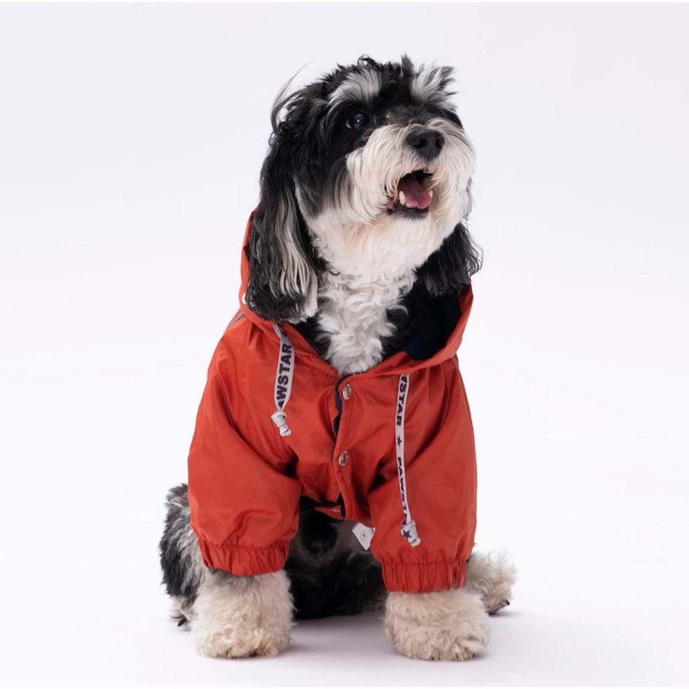 22552-PAWSTAR TURUNCU PLUVIA YAĞMURLUK 5Lİ SET M-L-L-XL-2XL