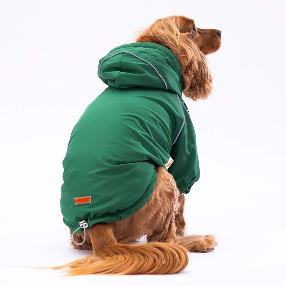 22553-PAWSTAR YEŞIL PLUVIA YAĞMURLUK 5Lİ SET M-L-L-XL-2XL