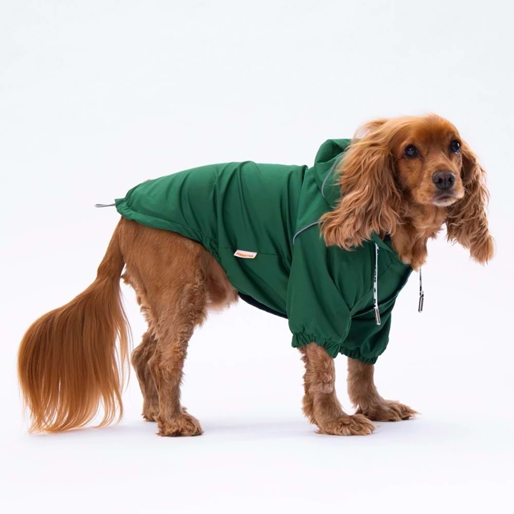 22553-PAWSTAR YEŞIL PLUVIA YAĞMURLUK 5Lİ SET M-L-L-XL-2XL