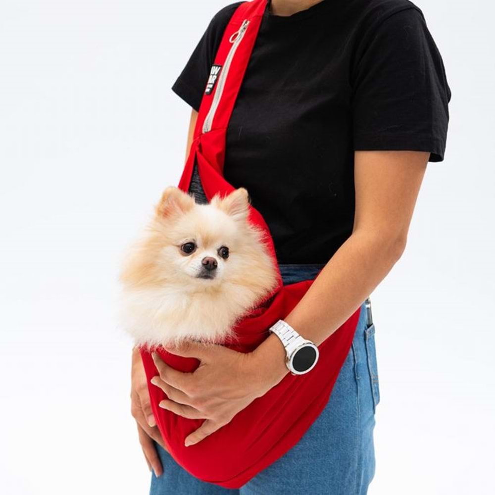 23021-PAWSTAR KIRMIZI CROSSBODY ÇANTA