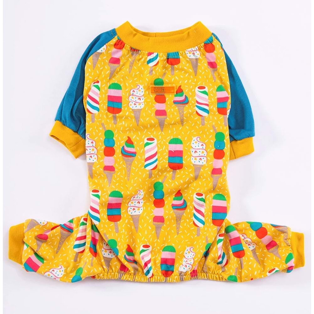 23909-PAWSTAR İCE CREAMS PYJAMAS 5Lİ SET(M-L-XL-XL-2XL)