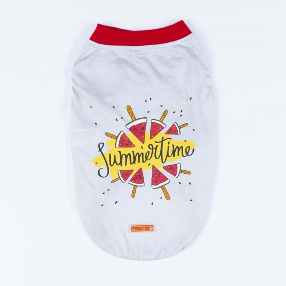 24854-PAWSTAR GRİ SUMMER TIME BÜYÜK TİŞÖRT 5Lİ SET(3XL-4XL-5XL-6XL-7XL)