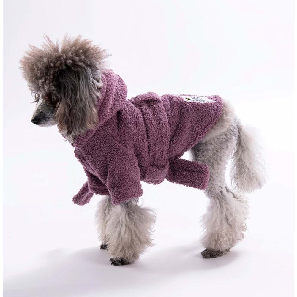 25051-PAWSTAR MOR PATTAYA BORNOZ 5Lİ SET S-M/S-M/L-XL/L-XL/2XL-3XL