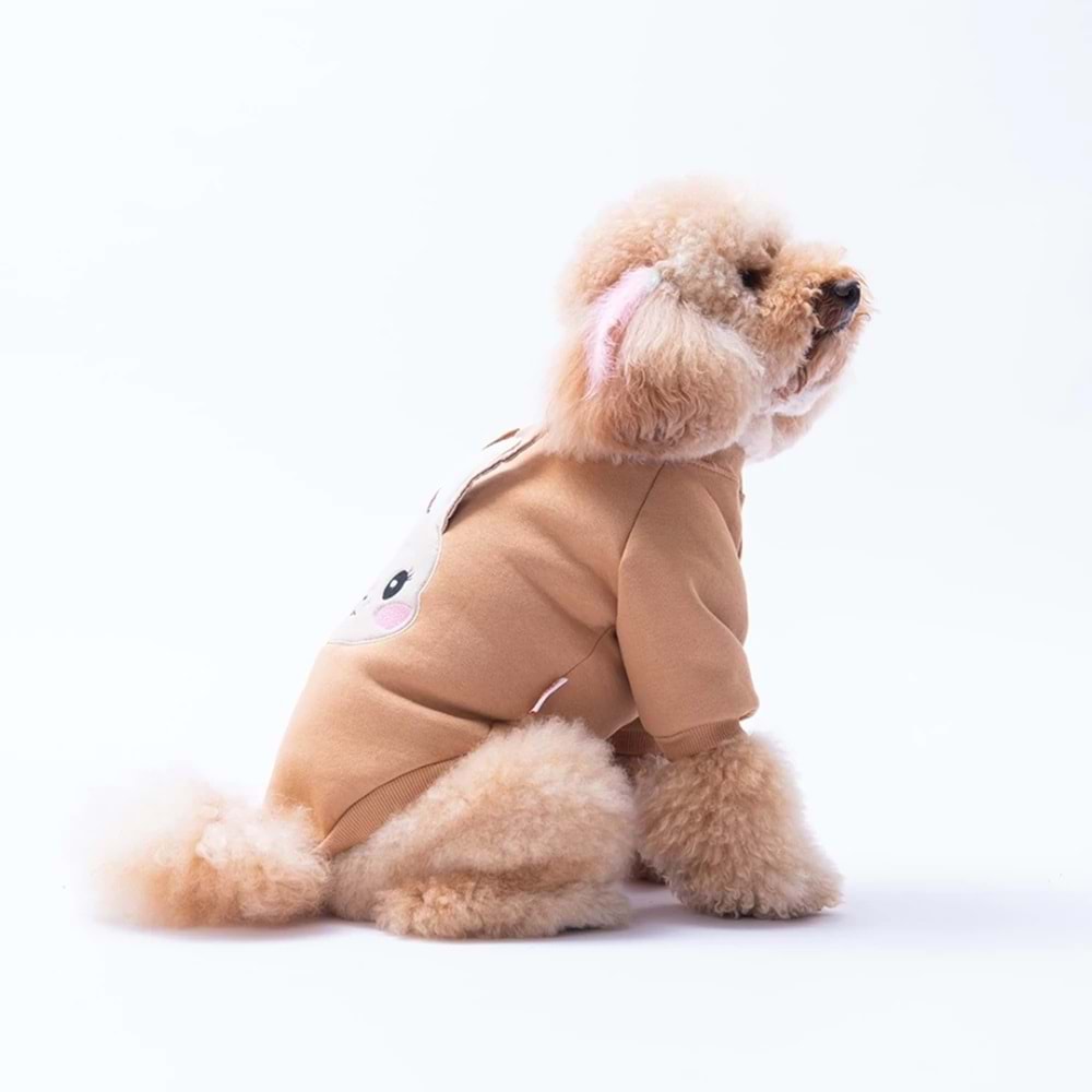 25713-PAWSTAR KAHVERENGI DUBLIN HOPPER SWEAT 5Lİ SET M-L-L-XL-2XL
