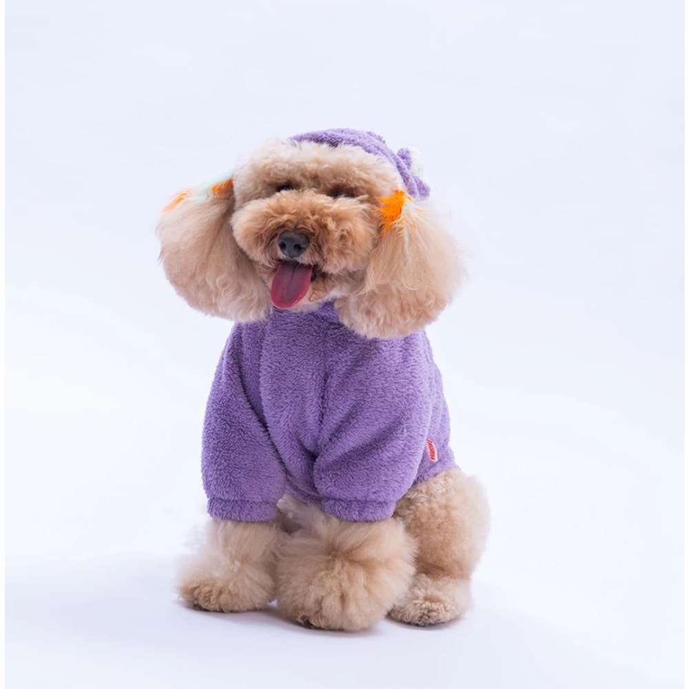 25722-PAWSTAR LILA LUCCATEDDY HOODIE 5Lİ SET M-L-L-XL-2XL
