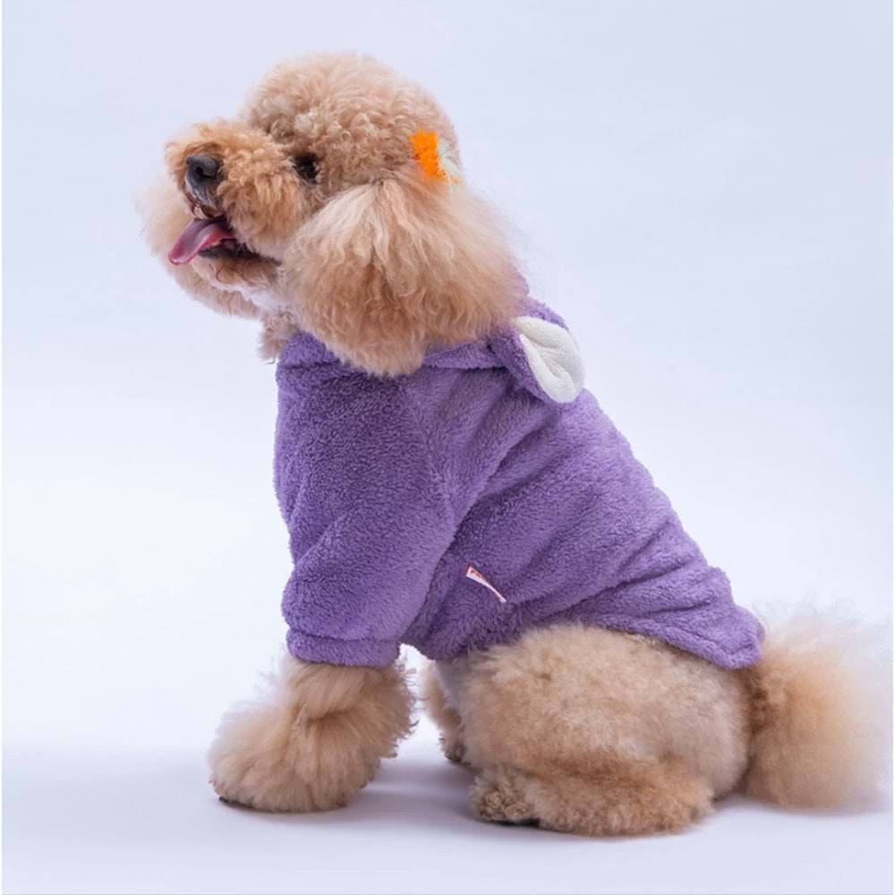 25722-PAWSTAR LILA LUCCATEDDY HOODIE 5Lİ SET M-L-L-XL-2XL
