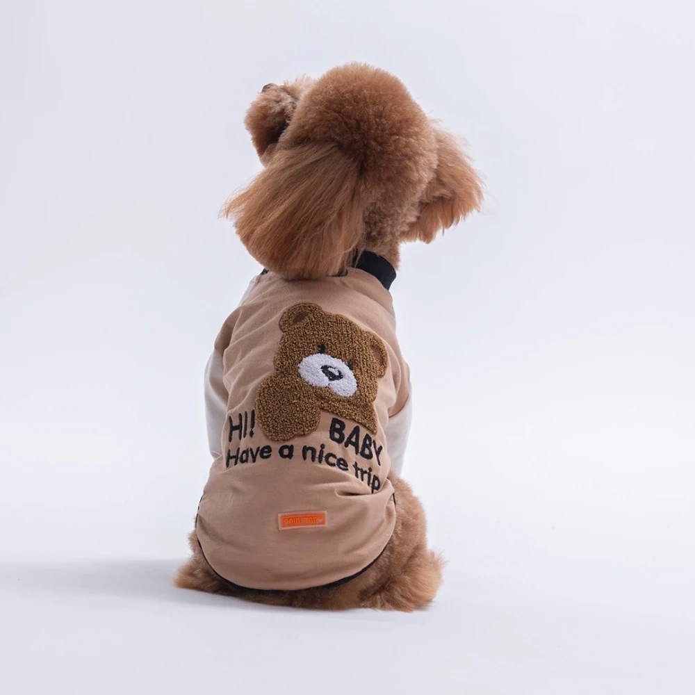 26716-PAWSTAR BEJ BABY TEDDY SWEAT 5Lİ SET (M-L-L-XL-2XL)