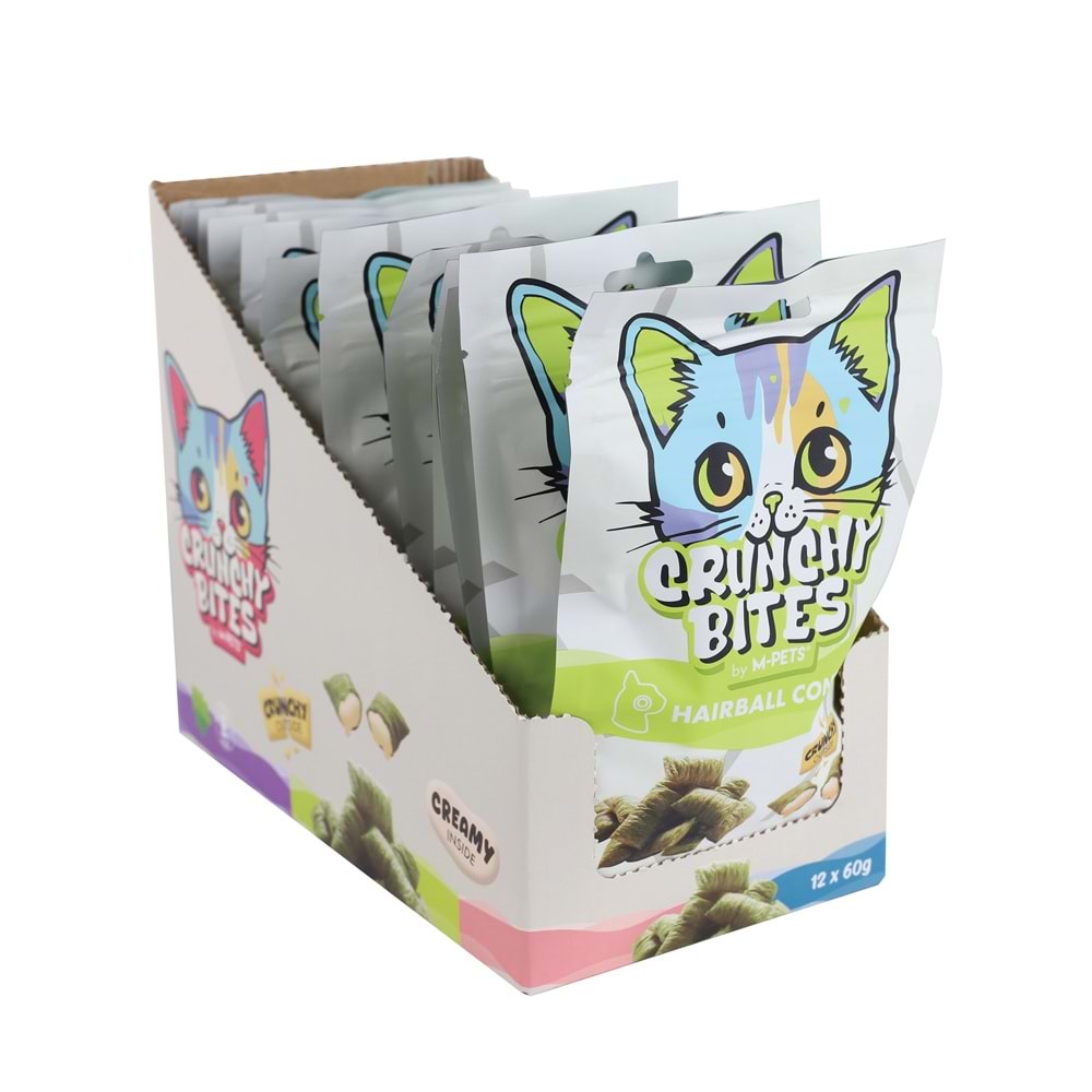 29015799 M-PETS CRUNCHY BITES HAIRBALL CONTROL FONKSİYONEL KEDİ ÖDÜLÜ 60GR