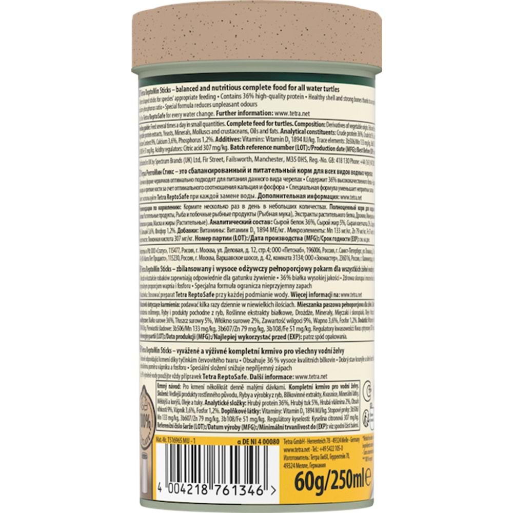 160057-TETRA REPTOMİN 250ML