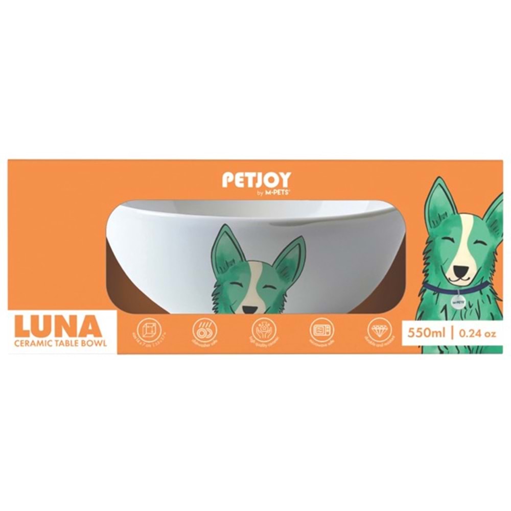 60003699 M-PETS LUNA SERAMİK MAMA KABI 550ML