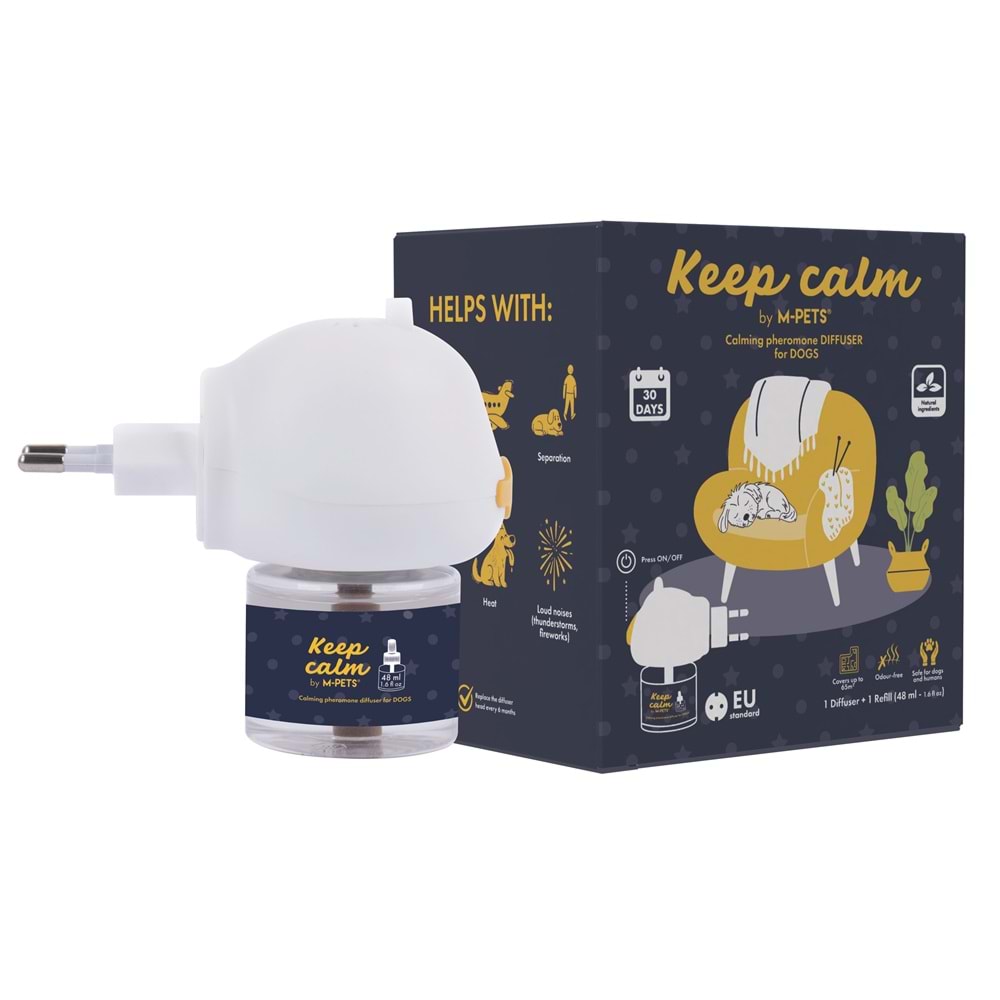 60103999 M-PETS KEEP CALM KÖPEK SAKİNLEŞTİRİCİ DİFFUSER SET 48ML