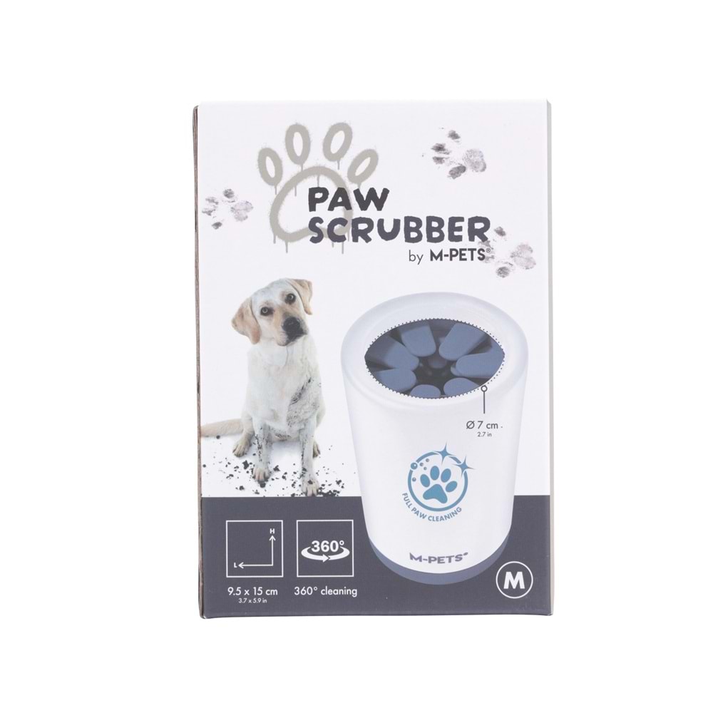 60104699 M-PETS PAW SCRUBBER PATİ TEMİZLEME APARATI (M) WHİTE