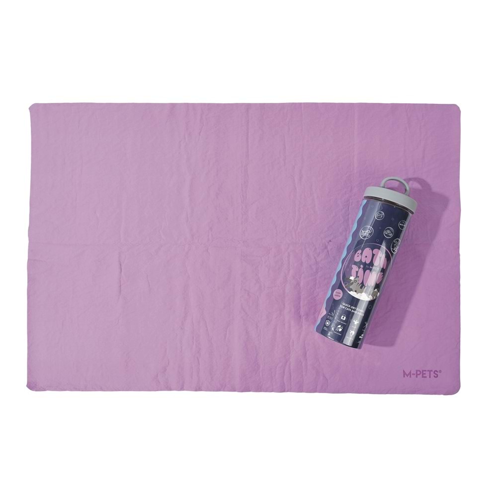 60106010 M-PETS BATHTIME KEDİ ve KÖPEKLER İÇİN HIZLI KURUYAN HAVLU PURPLE