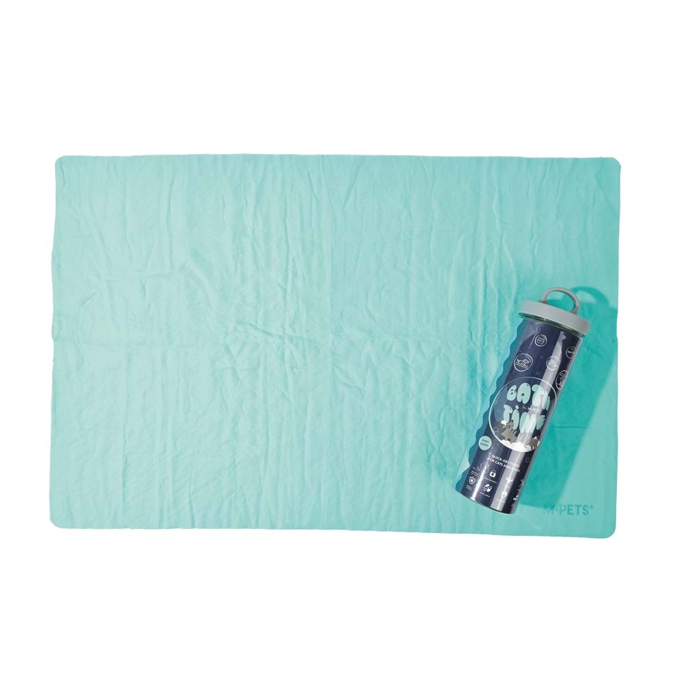 60106203 M-PETS BATHTIME KEDİ ve KÖPEKLER İÇİN HIZLI KURUYAN HAVLU GREEN