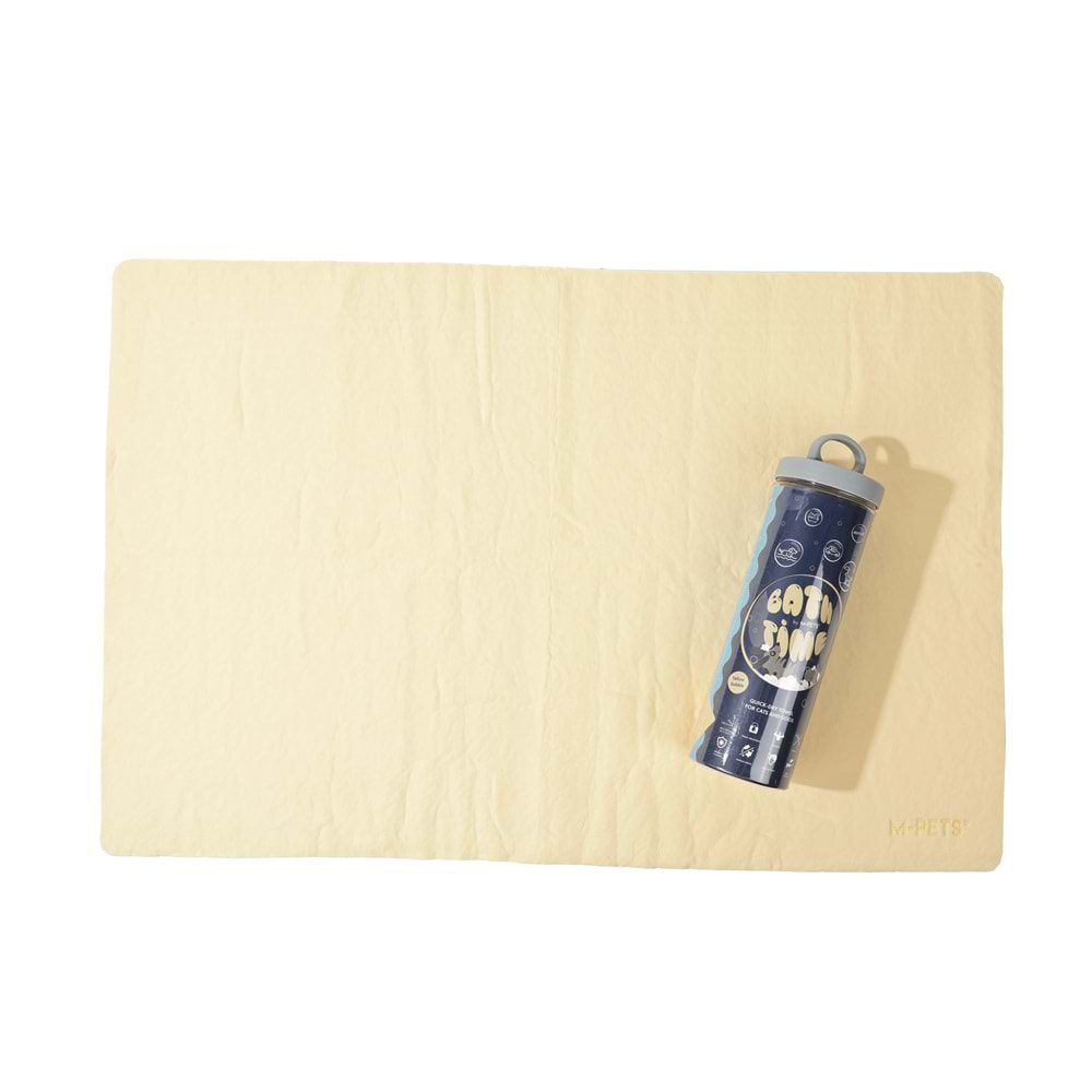 60106306 M-PETS BATHTIME KEDİ ve KÖPEKLER İÇİN HIZLI KURUYAN HAVLU YELLOW