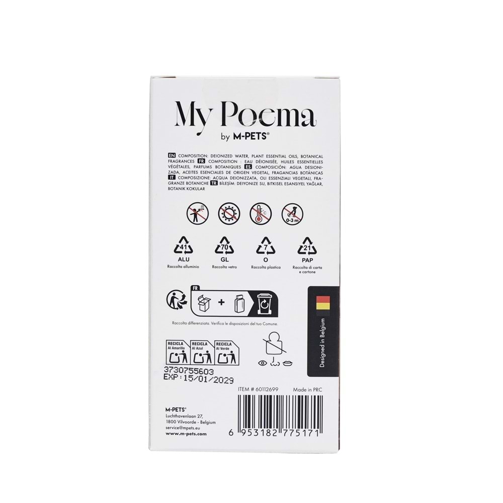 60112699 M-PETS MY POEMA ALPİNE CEDAR KEDİ ve KÖPEK PARFÜMÜ 50ML