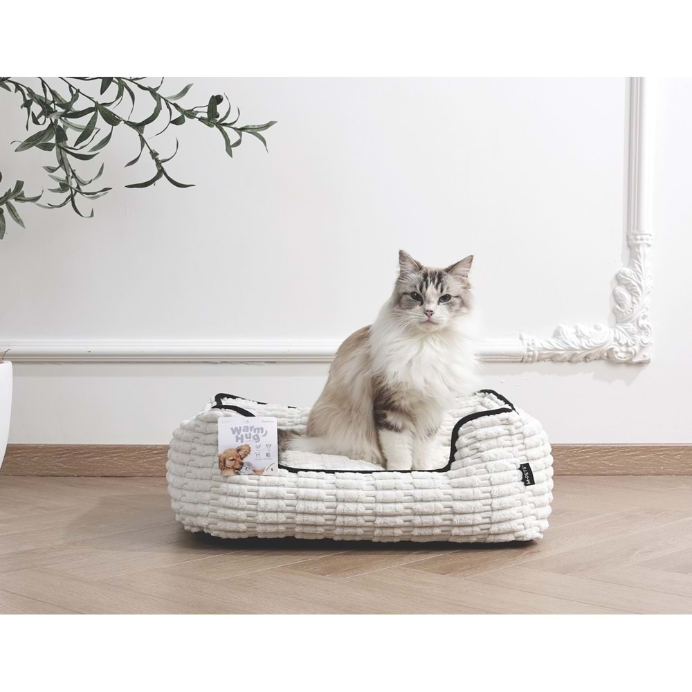 60301699 M-PETS WARM HUG YATAK (S) WHİTE