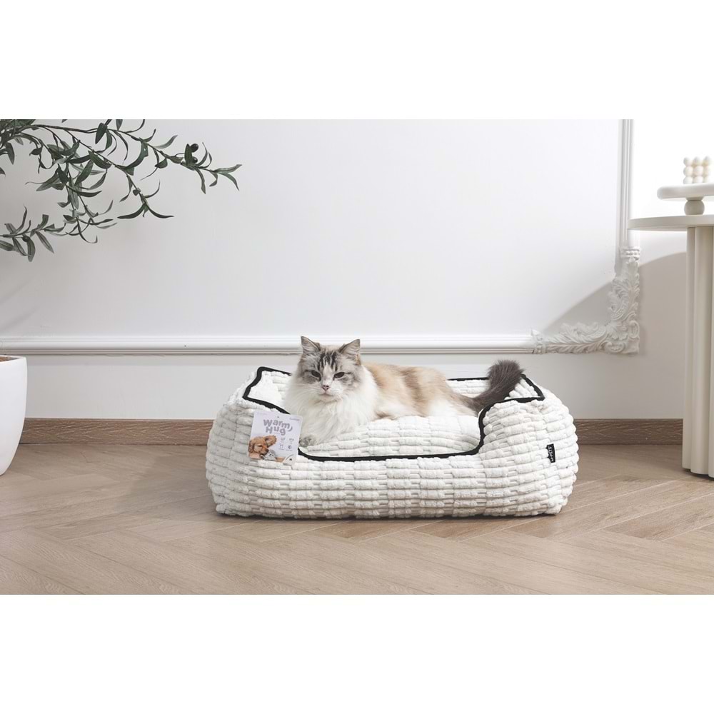 60301799 M-PETS WARM HUG YATAK (M) WHİTE