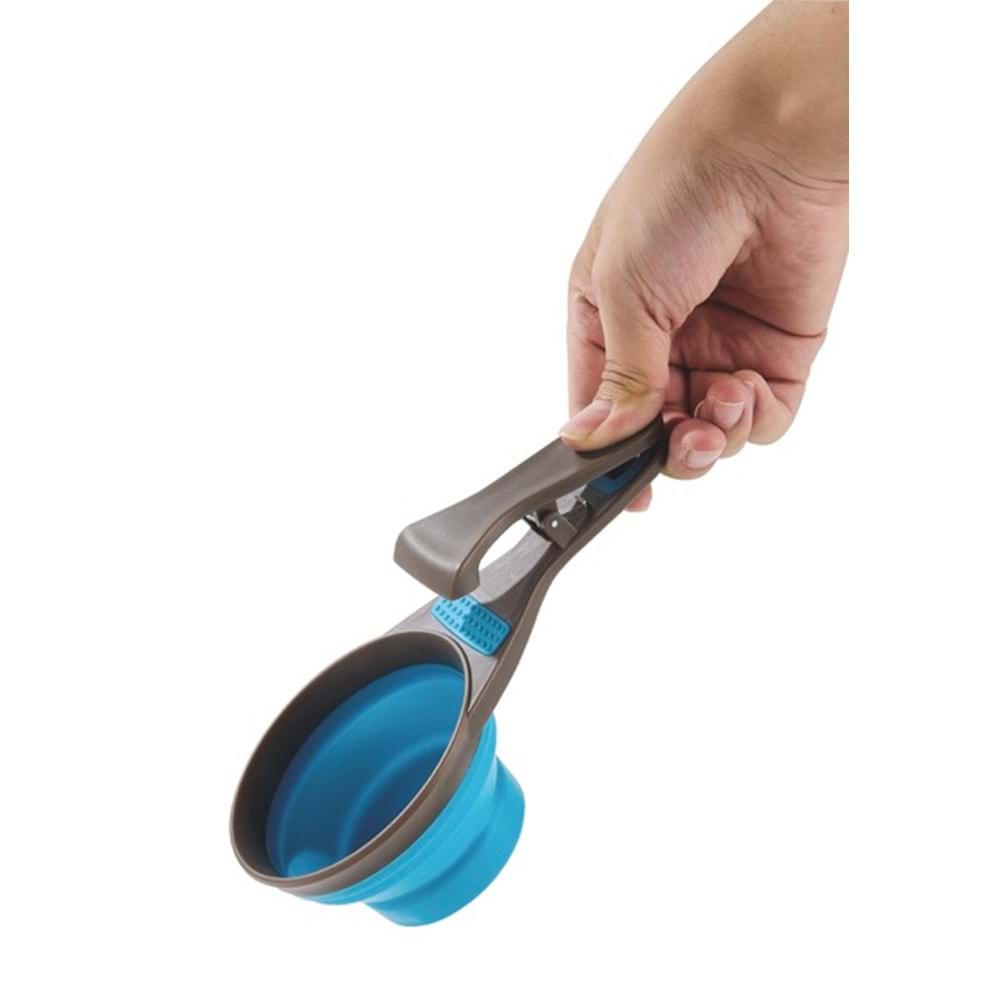 60502399 M-PETS CUIZI 3in1 FONKSİYONEL MAMA ÖLÇÜ KABI 237ML BLUE