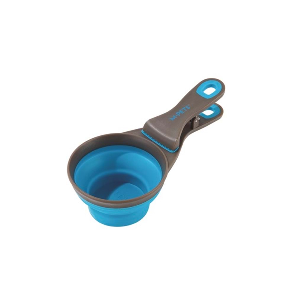 60502399 M-PETS CUIZI 3in1 FONKSİYONEL MAMA ÖLÇÜ KABI 237ML BLUE