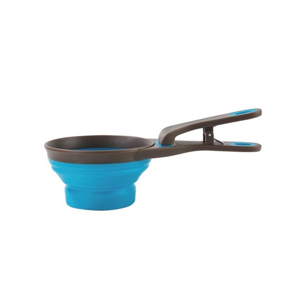 60502399 M-PETS CUIZI 3in1 FONKSİYONEL MAMA ÖLÇÜ KABI 237ML BLUE
