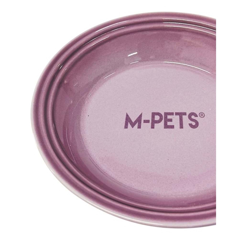 60566899 M-PETS PETJOY FLATTY SERAMİK MAMA KABI PURPLE 500ML