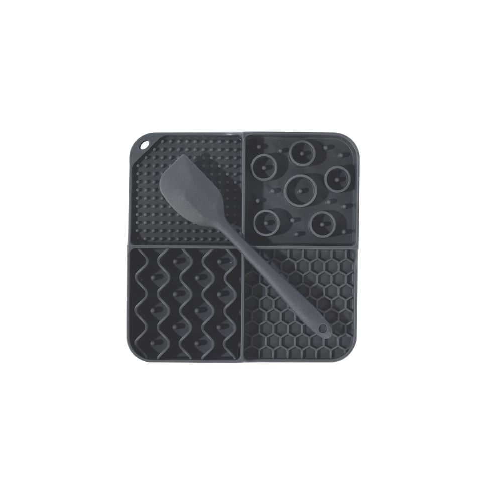 60568099 M-PETS LECCA SIVI ÖDÜL MATI KAŞIKLI SET BLACK (M)