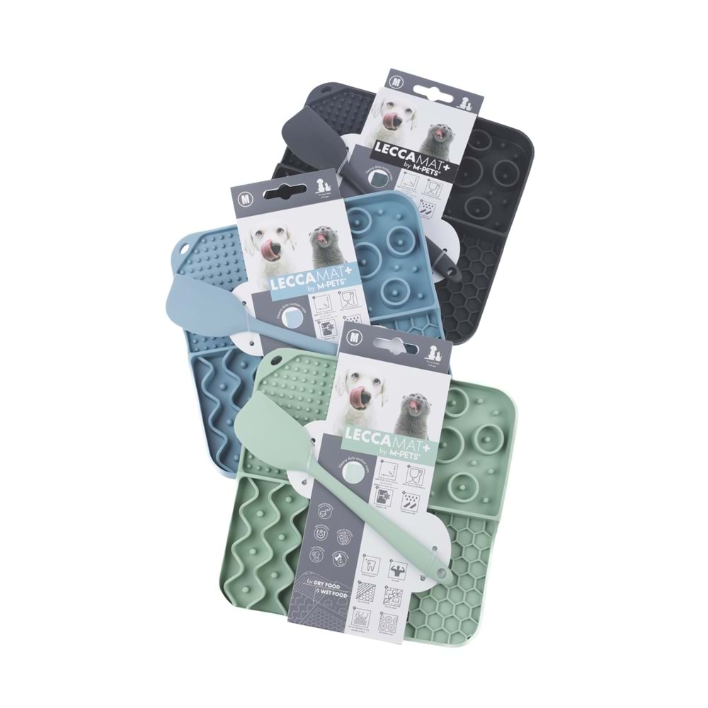 60568099 M-PETS LECCA SIVI ÖDÜL MATI KAŞIKLI SET BLACK (M)