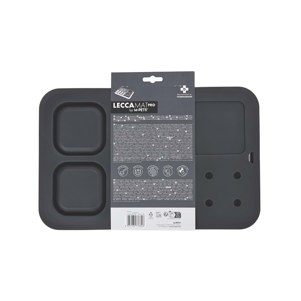 60569408 M-PETS LECCA PRO 6İN1 YAVAŞ BESLENME VE YALAMA MATI BLACK (L)