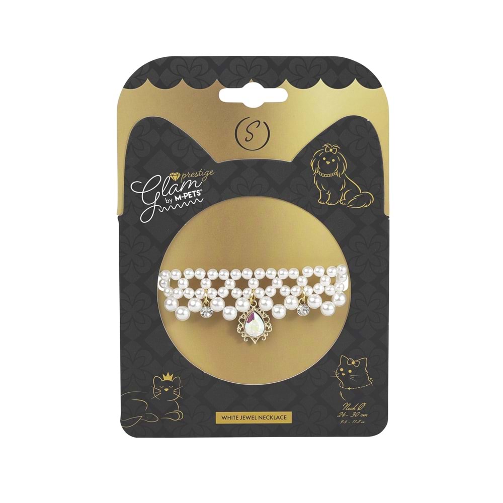 60802099 M-PETS GLAM PRESTİGE AKSESUAR WHİTE JEWEL (S)