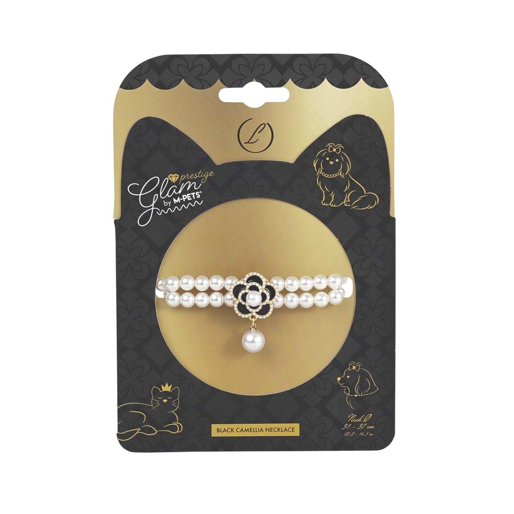 60803099 M-PETS GLAM PRESTİGE AKSESUAR BLACK CAMELLİA (L)