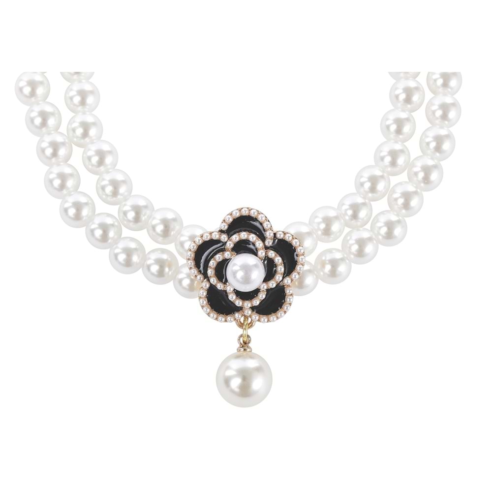 60803099 M-PETS GLAM PRESTİGE AKSESUAR BLACK CAMELLİA (L)