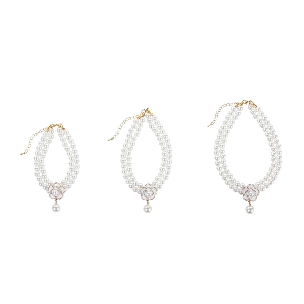 60803199 M-PETS GLAM PRESTİGE AKSESUAR WHİTE CAMELLİA (S)