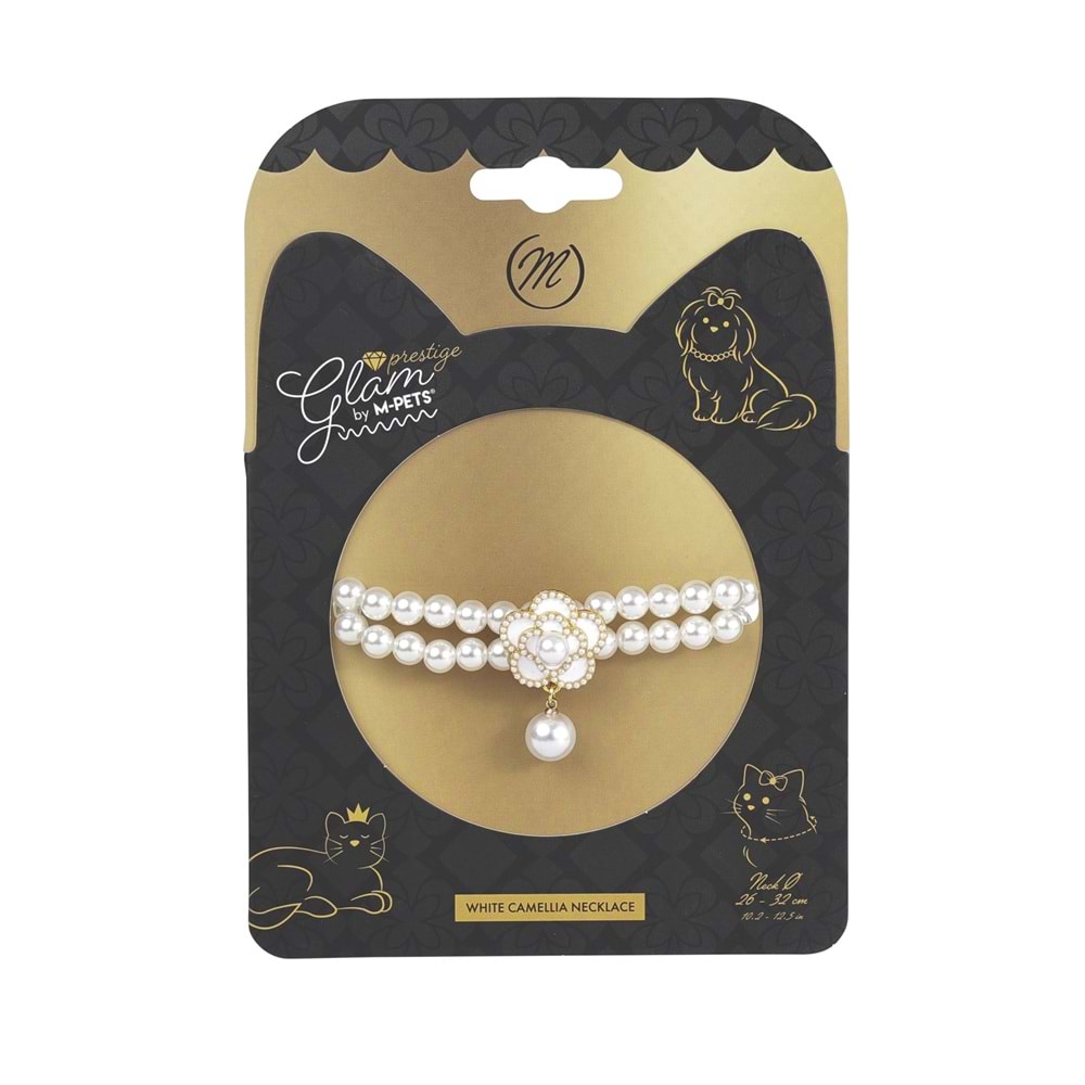 60803299 M-PETS GLAM PRESTİGE AKSESUAR WHİTE CAMELLİA (M)