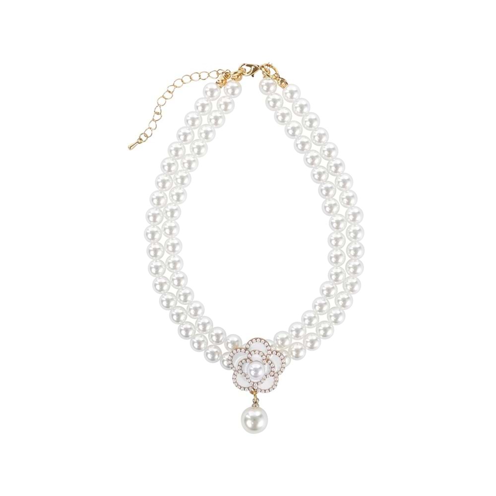 60803299 M-PETS GLAM PRESTİGE AKSESUAR WHİTE CAMELLİA (M)