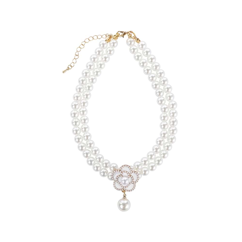 60803399 M-PETS GLAM PRESTİGE AKSESUAR WHİTE CAMELLİA (L)