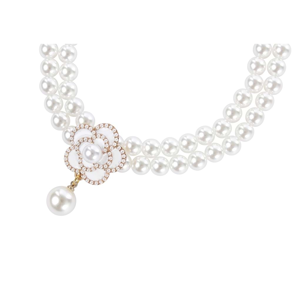 60803399 M-PETS GLAM PRESTİGE AKSESUAR WHİTE CAMELLİA (L)